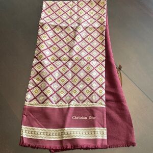 CHRISTIAN DIOR silk scarf for men